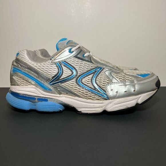 Womens AETREX RX Runner Silver Athletic Sneakers / Size 11 Wide - Picture 2 of 10